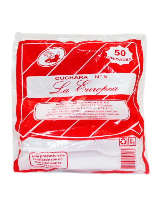 Cuchara mediana descartable x 50 unidades