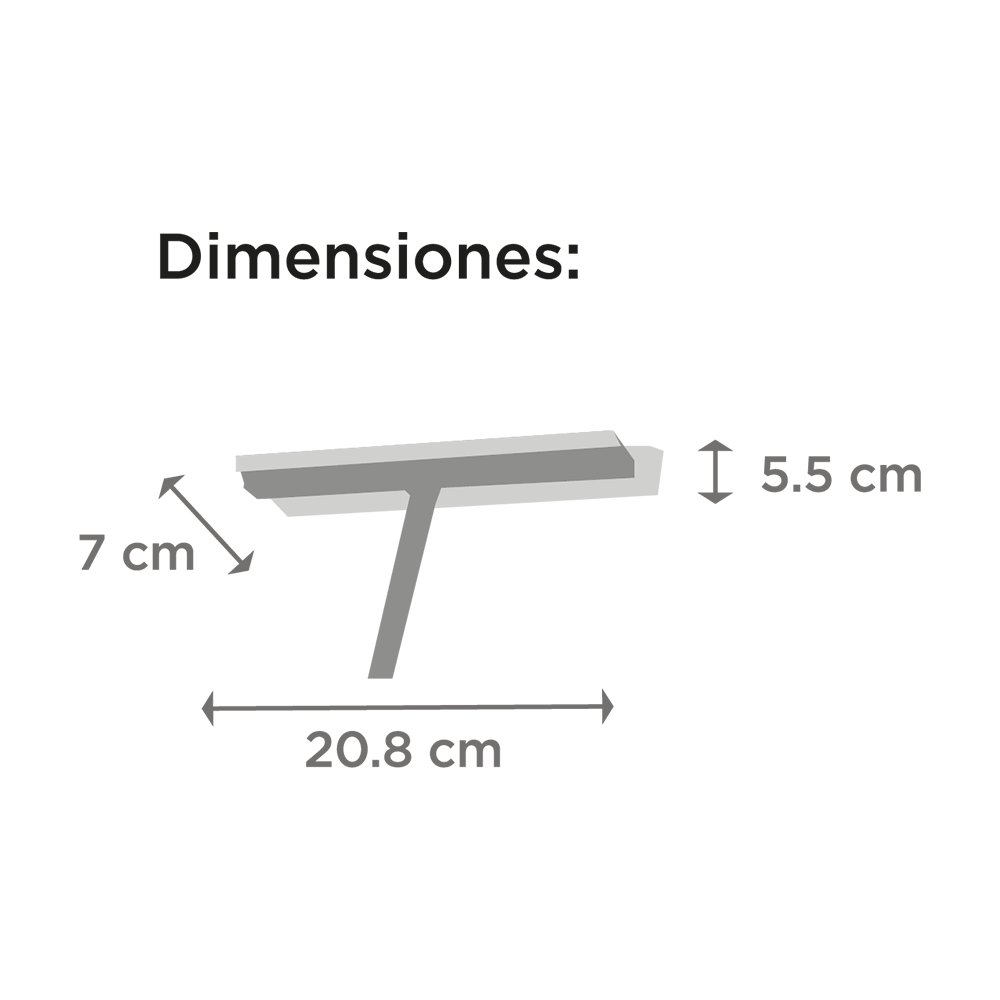 Limpiador vidrio chico m/plástico 20.8 cm hude