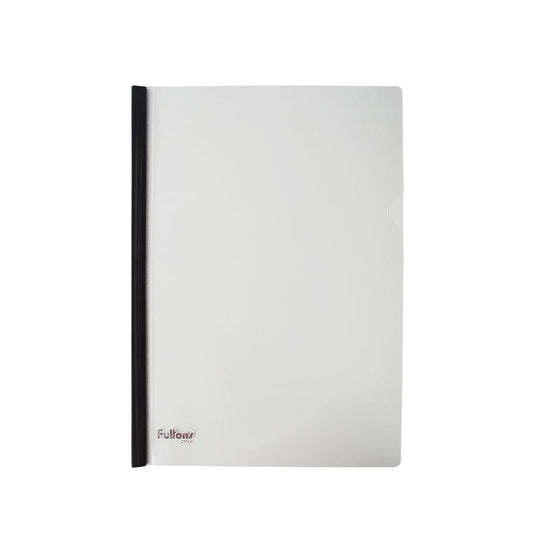 Folder A4 para presentación transparente varilla color negro Fultons