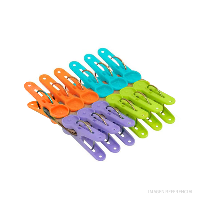 Gancho De Ropa Rimas Ganchos de plástico para ropa colores x12 und