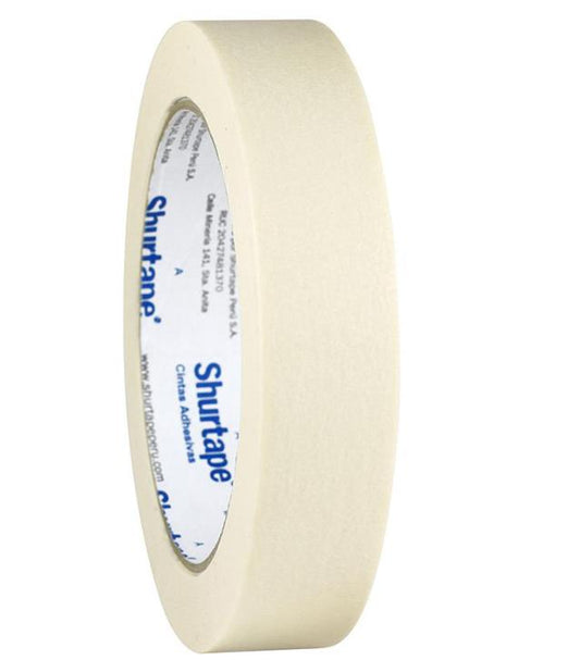 Cinta masking tape super (e)1 x 40 yd Shurtape