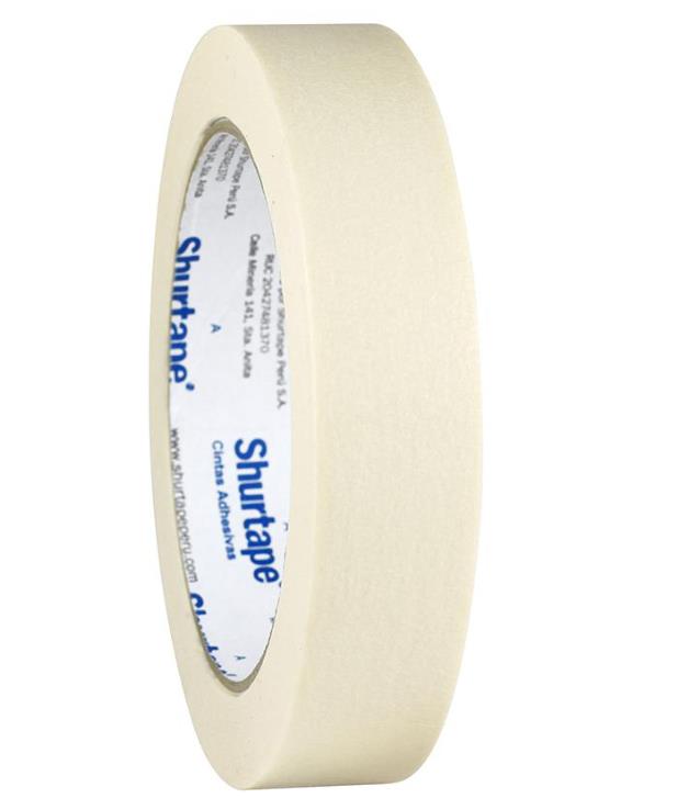 Cinta masking tape super (e)1 x 40 yd Shurtape