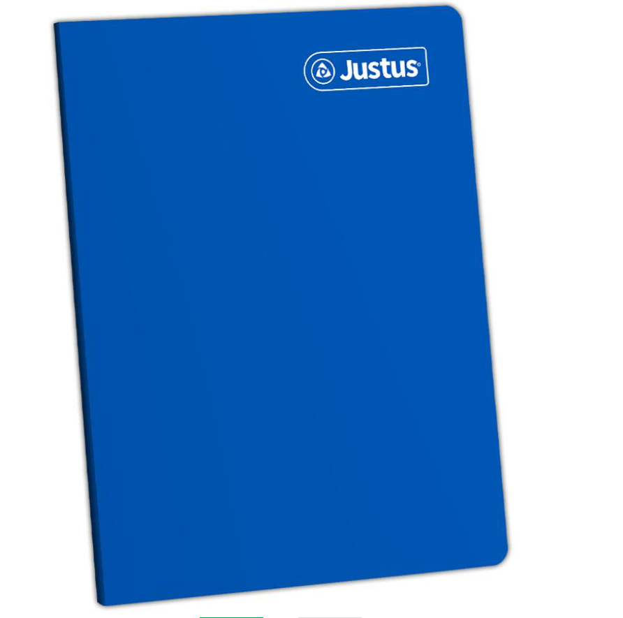 Cuaderno engrapado rayado A4 80 hojas azul Justus