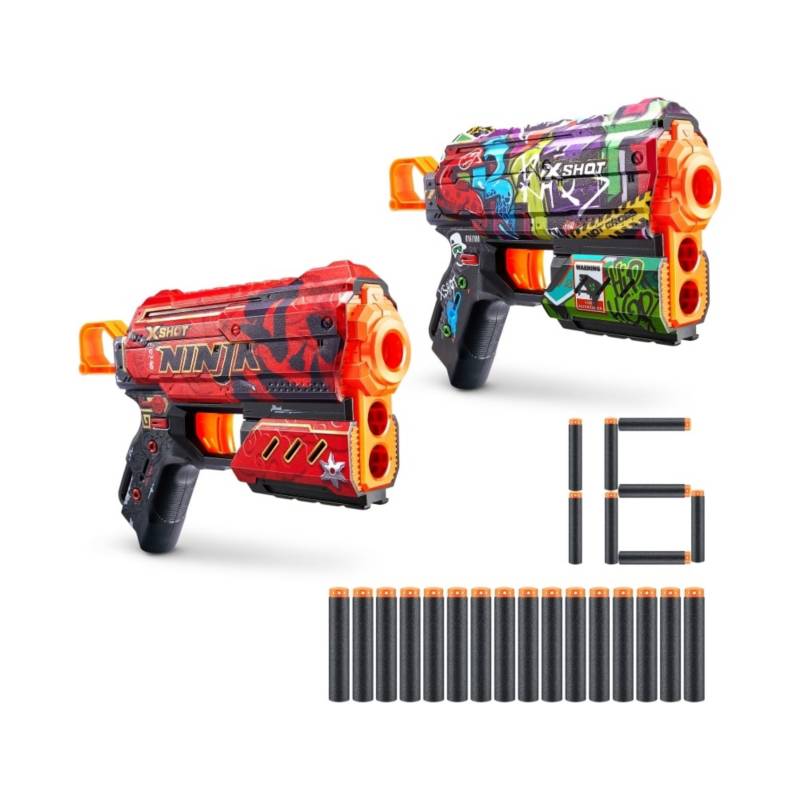Lanzador skins flux pack x2 X-SHOT