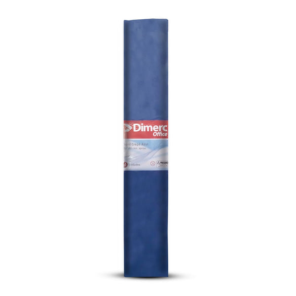 Papel crepé color azul 50x180 cm x 10 unidades Dimerc
