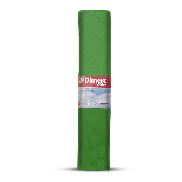 Papel crepé color verde 50x180 cm x 10 unidades Dimerc