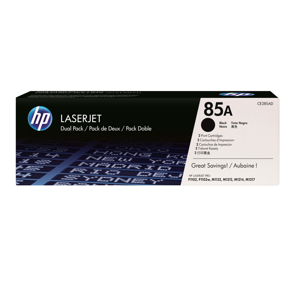 Toner CE285AD LJ P1102/M1212NF negro dual pack HP