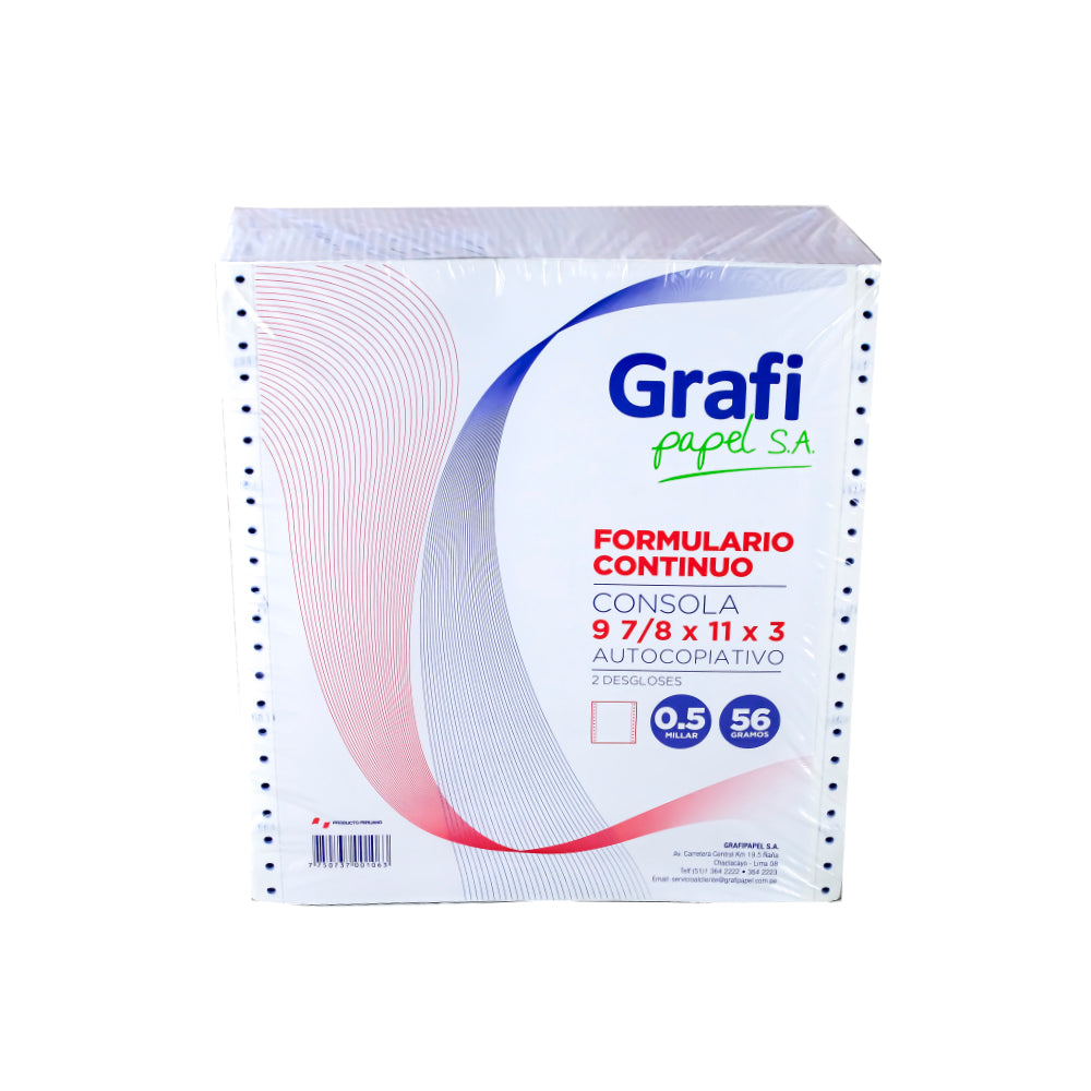 Consola aut 9 7/8x11x3 56 gr 1/2 millas Grafipapel
