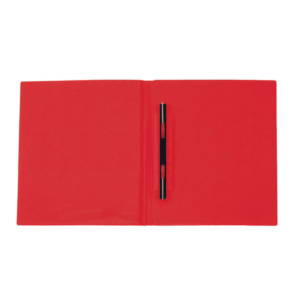 Folder doble tapa A4 con gusano color rojo Vinifan