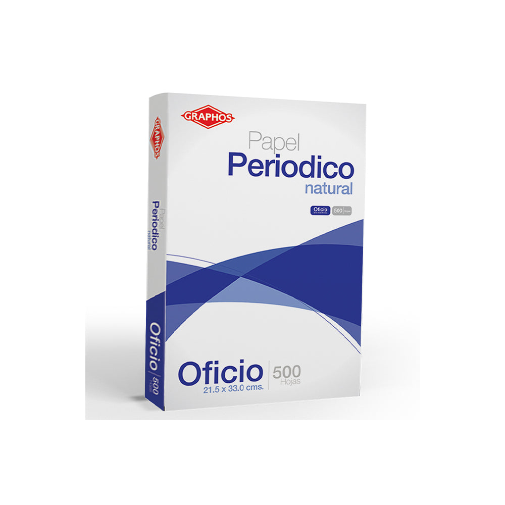 Papel periodico oficio natural x 500h Graphos