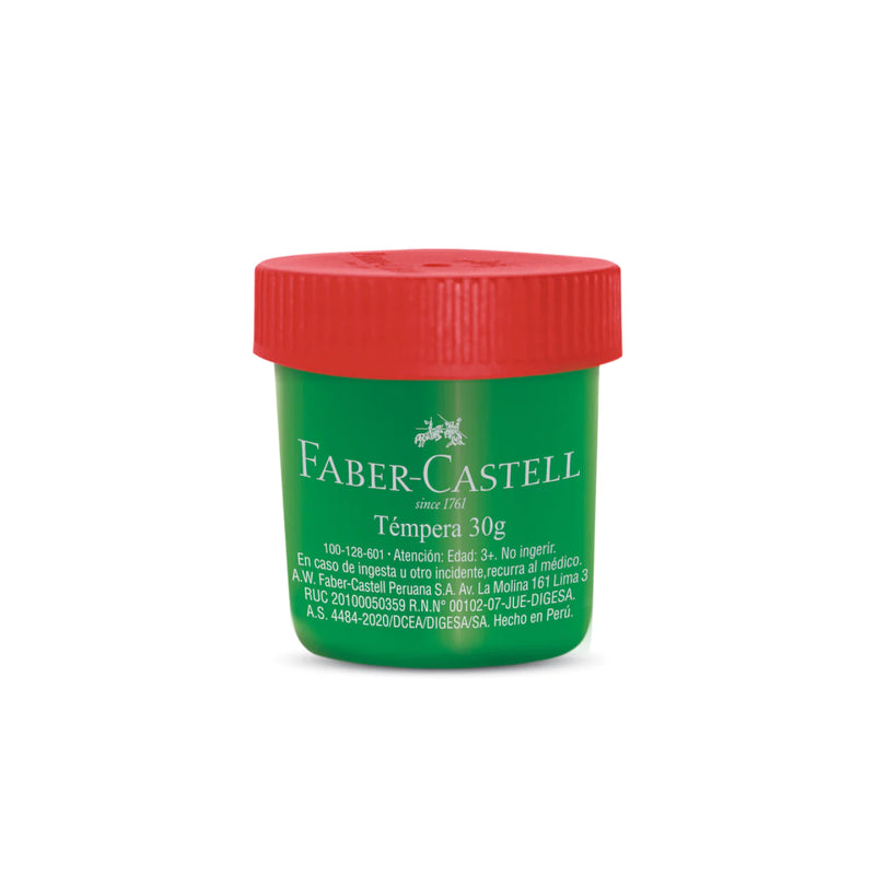 Témpera verde 30ml Faber Castell