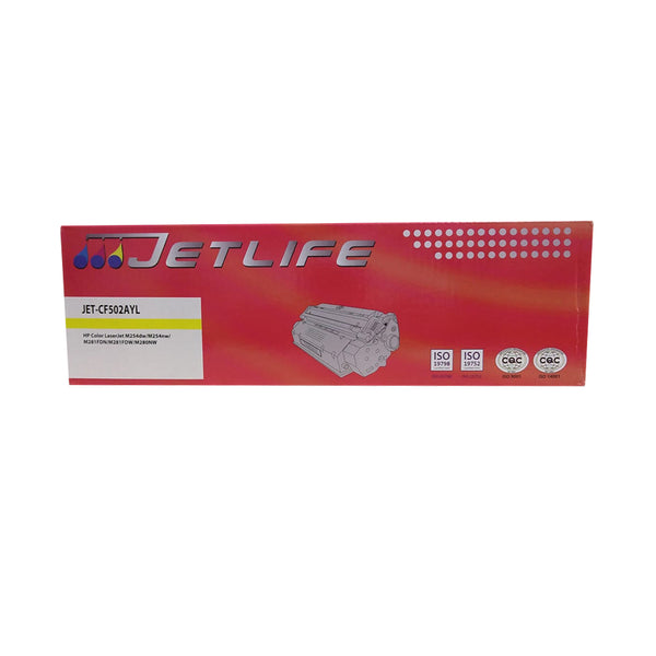 TONER COMPATIBLE JETLIFE CF502A (202A) M254 YELLOW 1,400 PG