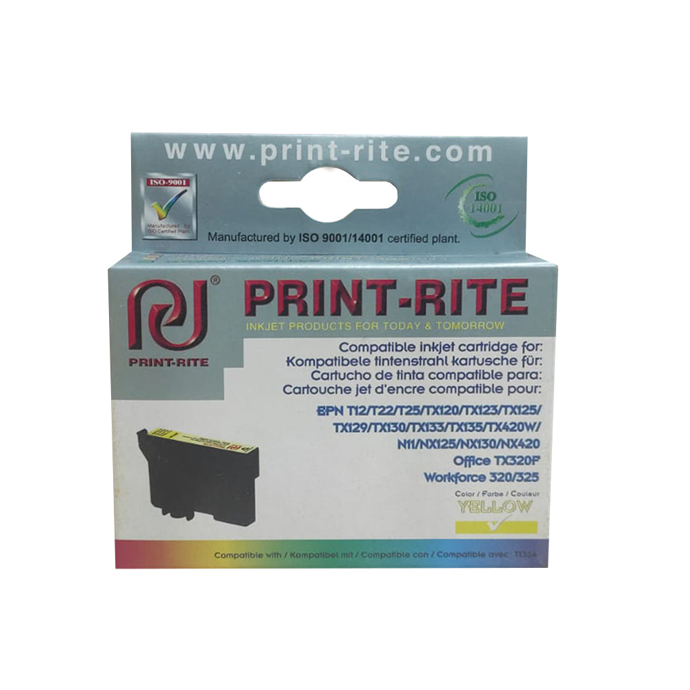 TINTA COMPATIBLE PRINT RITE T133420 TX420W YELLOW 5ML