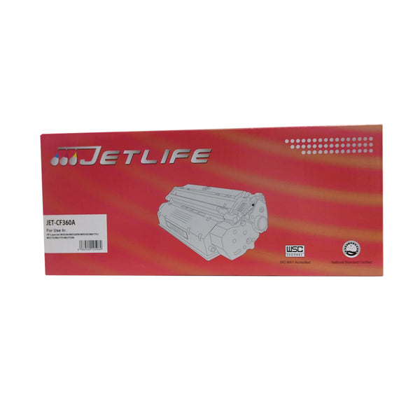 TONER COMPATIBLE JETLIFE CF360A 508A BLACK 6,000 PG