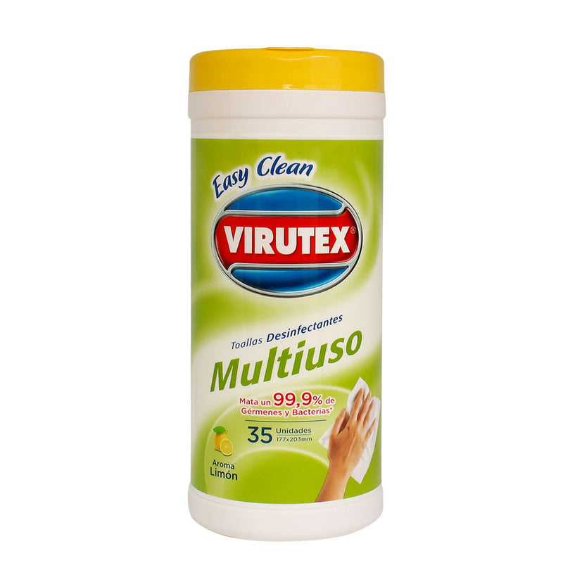 Toallas desinfectantes multiuso 35u easy clean virutex