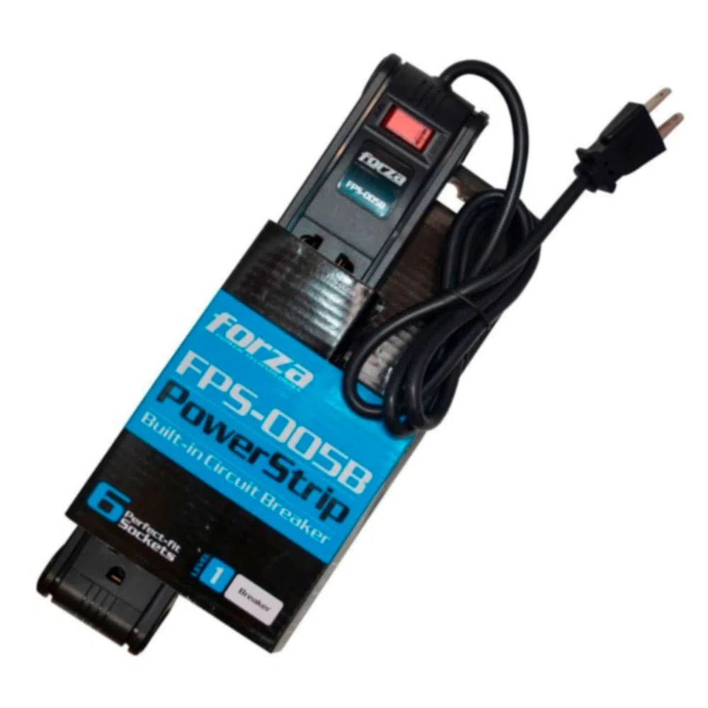Supresor multitomas 6 salidas negro fps 005b forza