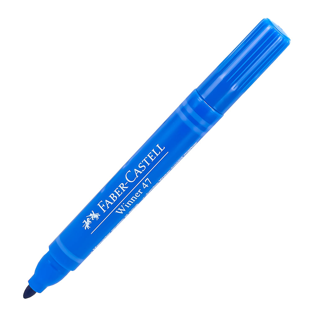 Plumón grueso azul winner 47 Faber Castell