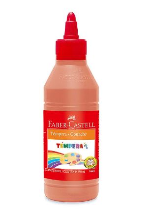 Témpera naranja 250 ml Faber Castell