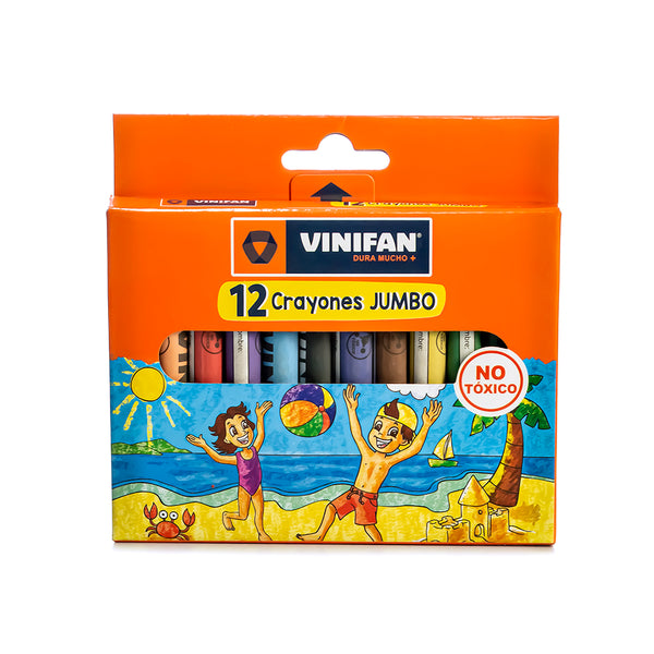 Crayones jumbo x 12 unidades Vinifan