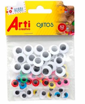 Ojitos movibles surtidos x 52 und arti creativo