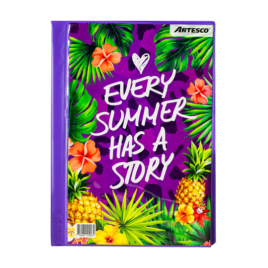 Folder eco oficio con fastener  colores surtido Artesco