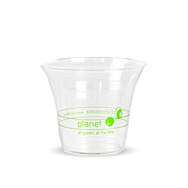 Vaso transp pla bebida fria 9 oz x50und biodegradabl/compost