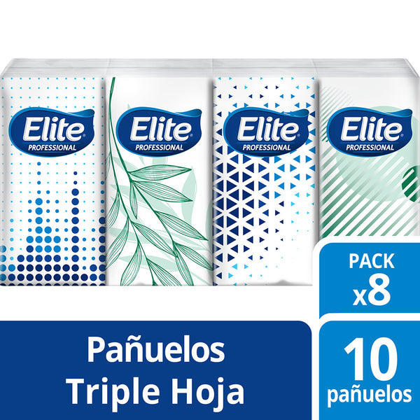 Pañuelo desechable 3h pack x 8 elite