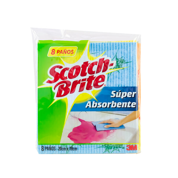 Paño Super absorbente x 8 unidades Scotch-Brite