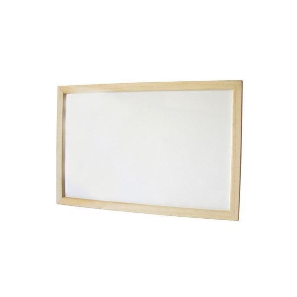 Pizarra blanca 60cm x 90cm marco de madera Dimerc