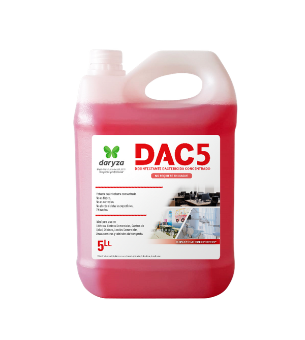 Desinfectante DAC5 aplicación directa x 5 lt Daryza