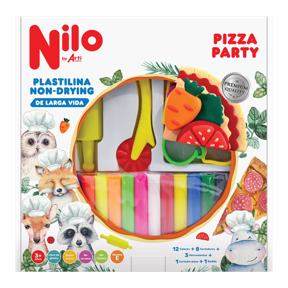 Plastilina jumbo non drying pizza party nilo Arti Creativo
