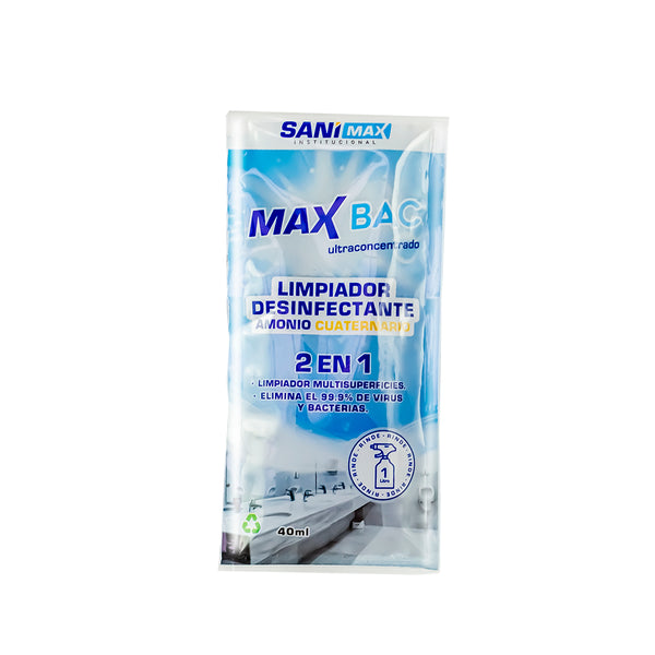 Desinfectante amonio cuaternario concentración 40ml max bac