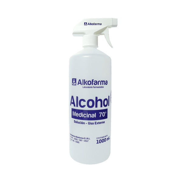 Alcohol medicinal 70 x 1l atomizador alkofarma