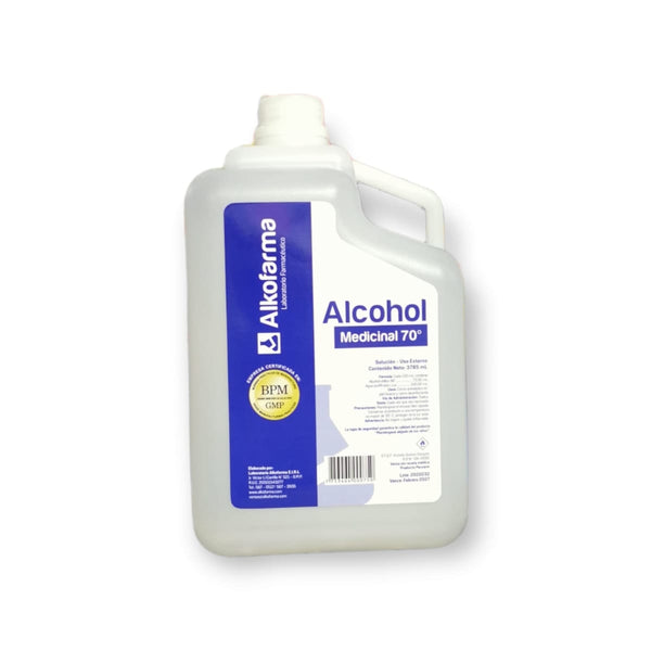 Alcohol medicinal 70 x galón 4lt alkofarma