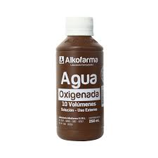 Agua oxigenada 10 vol frasco x 250 ml alkofarma