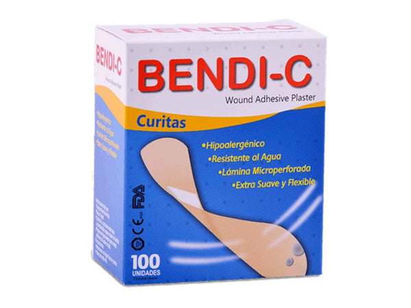 Bandas adhesivas (curitas) x 100 und bendi c
