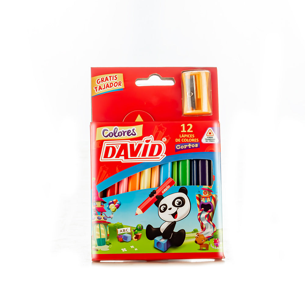 Colores cortos x 12 unidades David