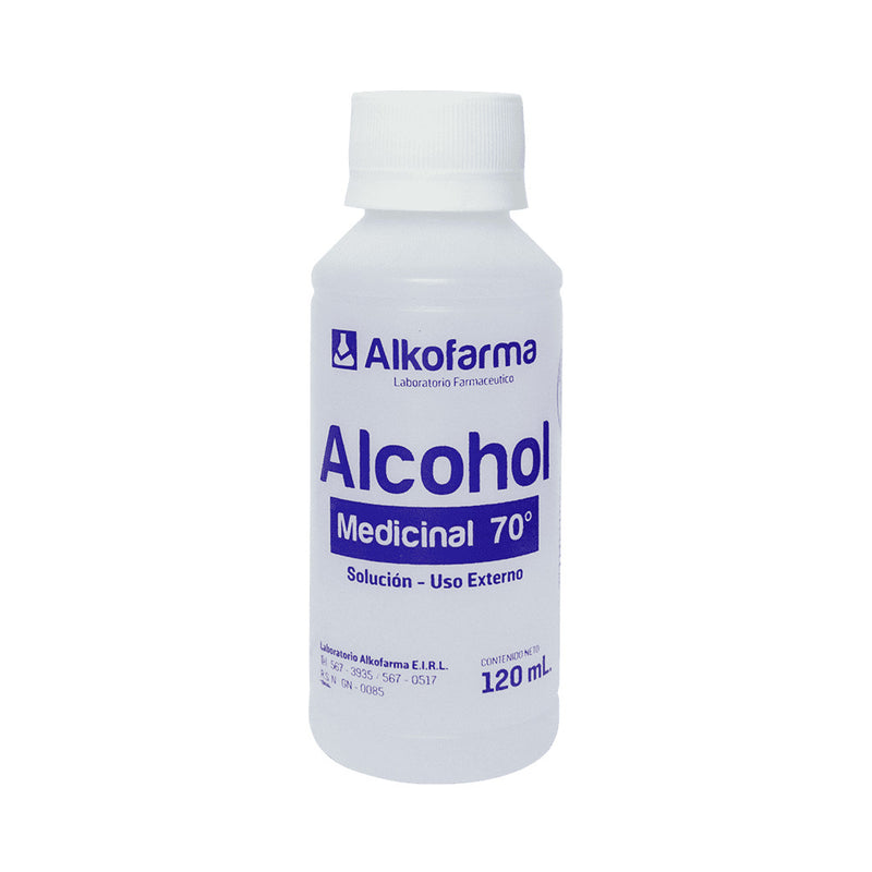 Alcohol medicinal 70 x 120 ml alkofarma