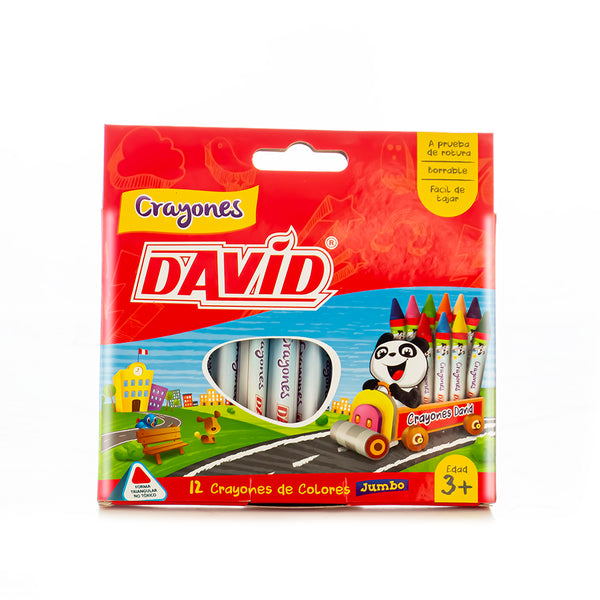 Crayones jumbo x 12 unidades David