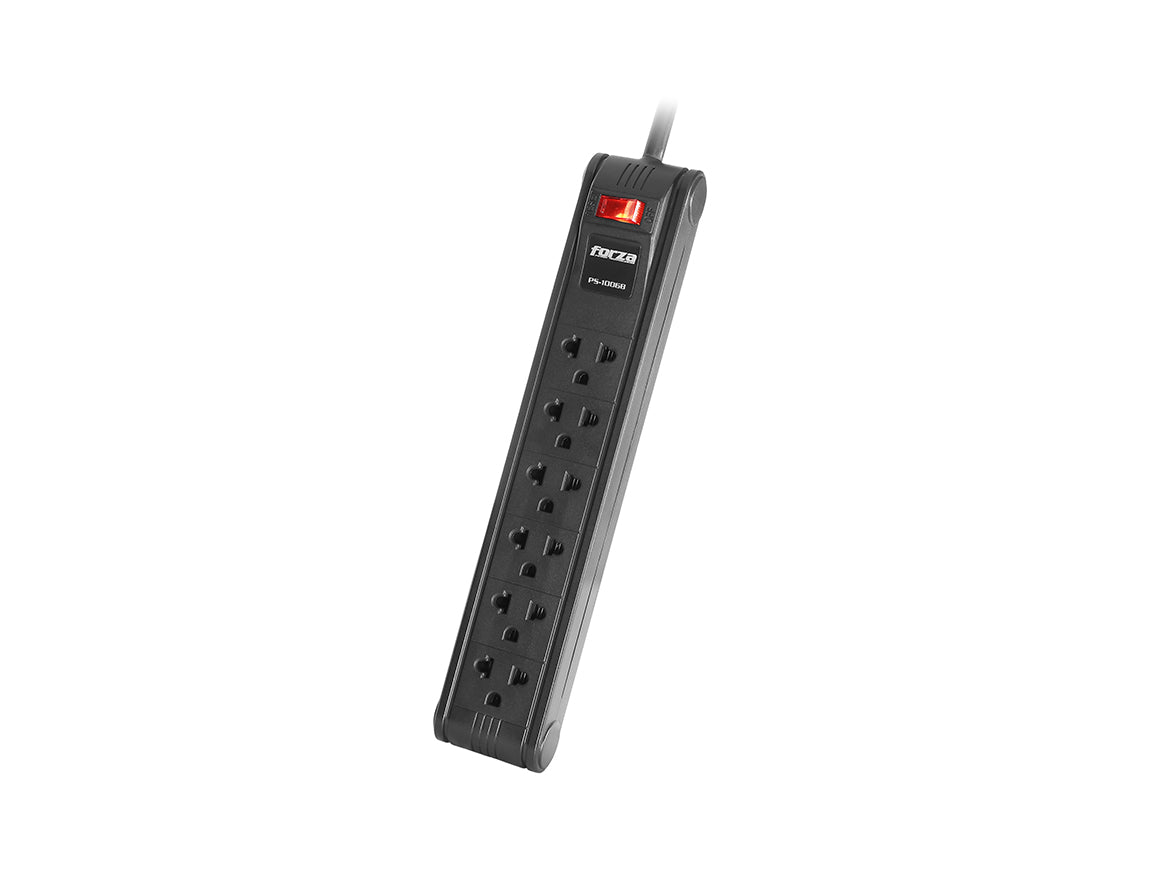 Regleta forza ps 1006b 6 sa uni cab 3mt