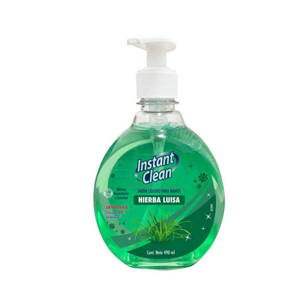 Jabón líquido antibacterial hierba luisa x 490ml Instant Clean