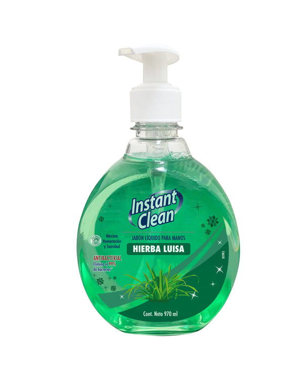 Jabón líquido antibacterial hierba luisa x 970ml Instant Clean