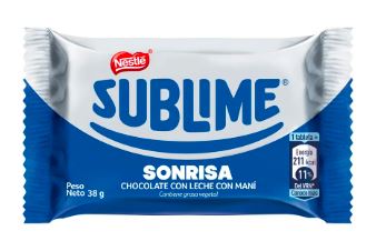 Chocolate 38 gr x 20 und sublime sonrisa