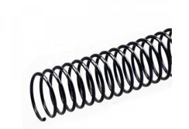 Espiral plástico 12mm (70h) x 50 und negro