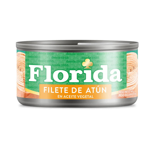 Filete atún en aceite vegetal 140 gr Florida
