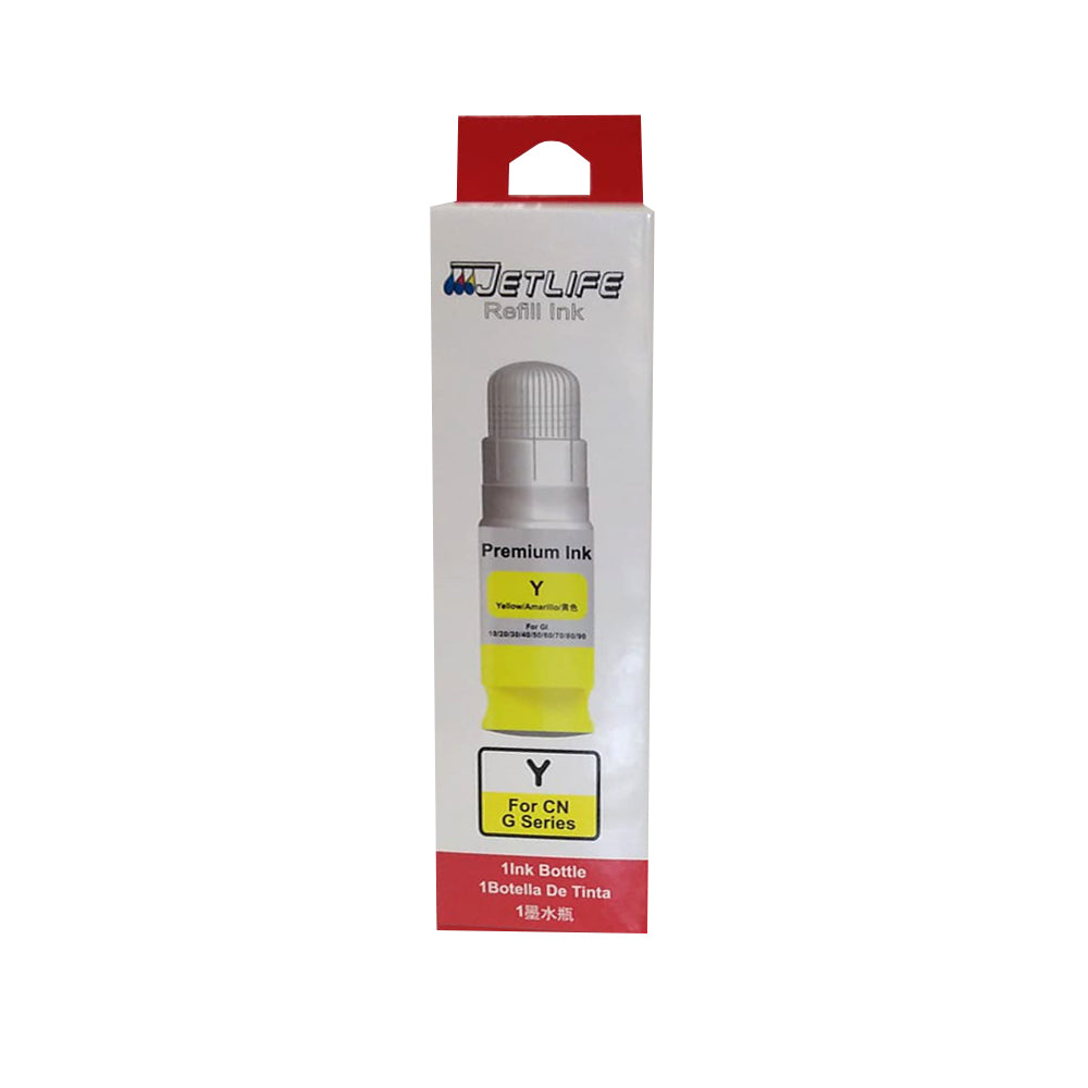TINTA COMPATIBLE JETLIFE CN GI 10 YELLOW 70ML