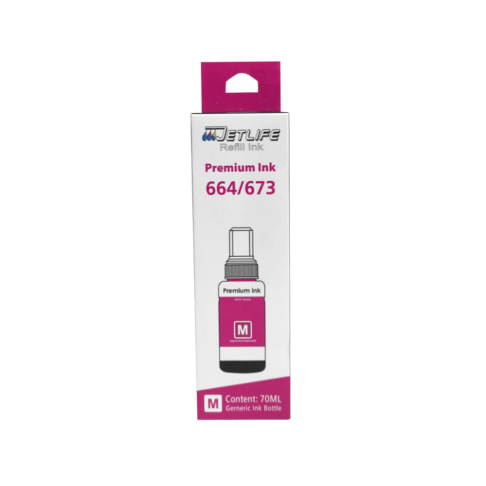 TINTA COMOATIBLE JETLIFE T673320 L800 MAGENTA 70ML