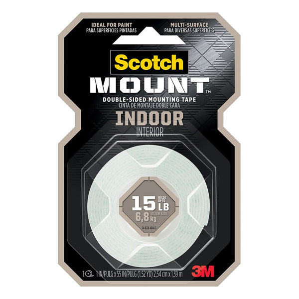 Cinta doble contacto 3m scotch-mount para interiores 2,54 cm x 1,39 mts Scotch
