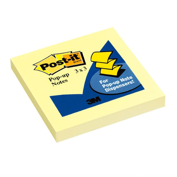 Post-it notas adhesivas 654 pop-up amarillo 7.6 cm 7.6 cm 100 hojas