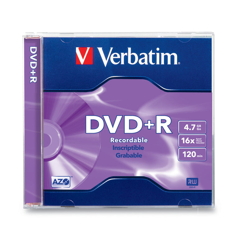 Dvd r grabable 4.7gb 16x verbatim